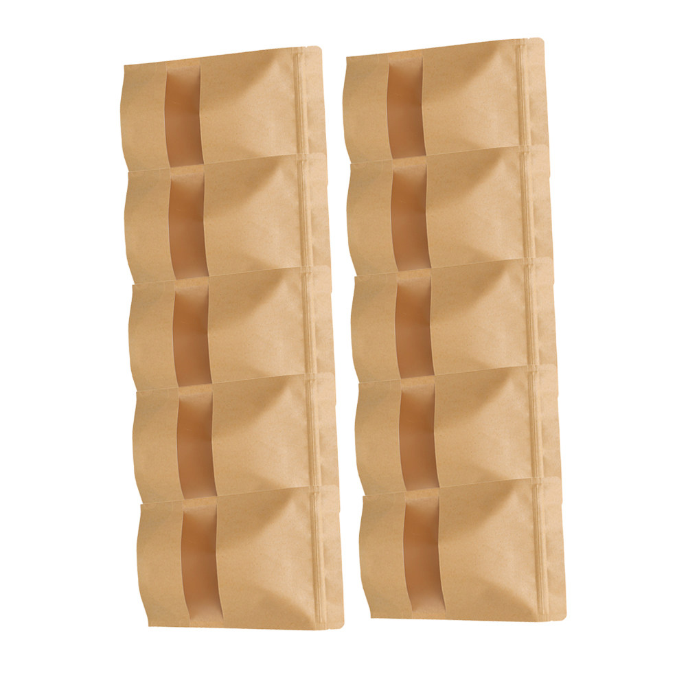 Coffee Tea - 50Pcs Eco Friendly Kraft Paper Stand