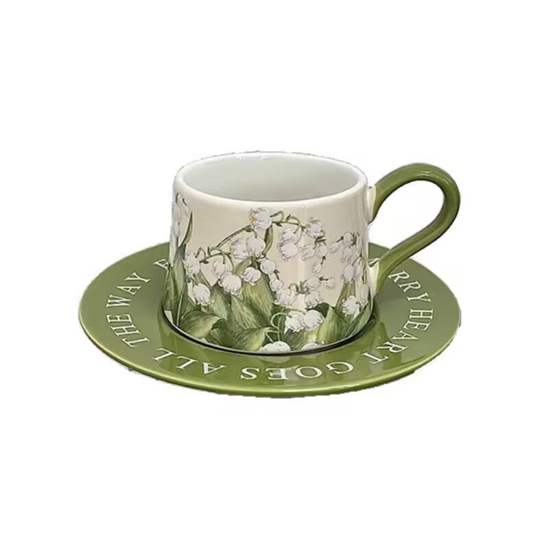 Vintage oil painting lily of t - Valley Tea And Coffee ulasan dan harga