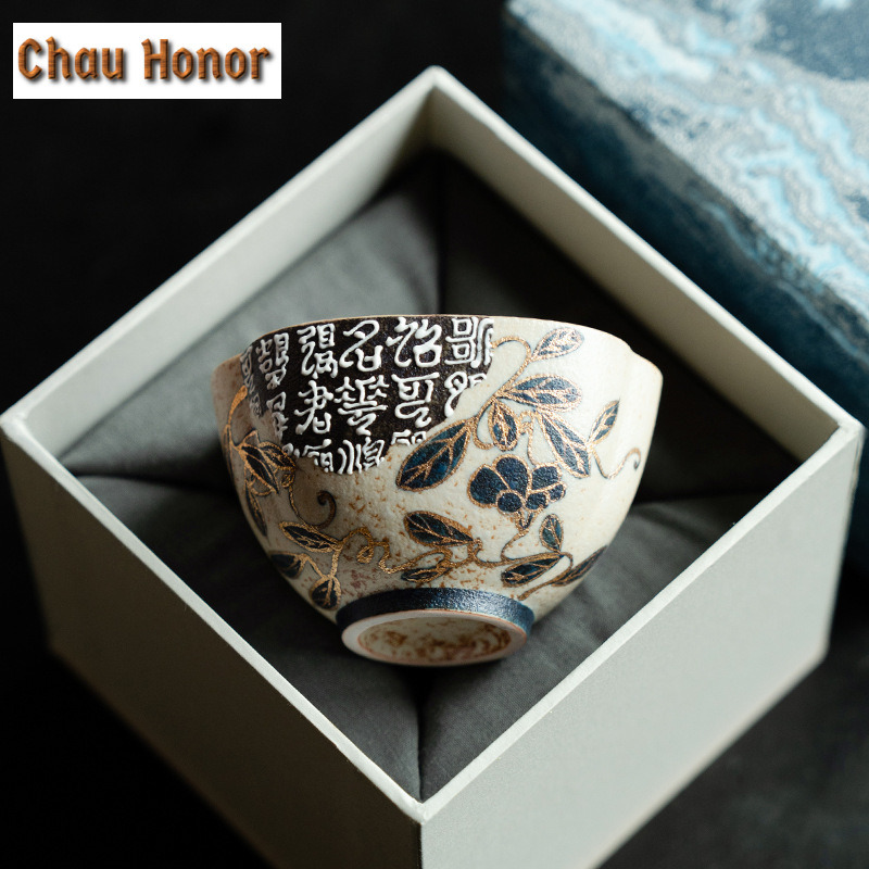 100ML Blue And White Flint Red - Draw Coffee And Tea ulasan dan harga