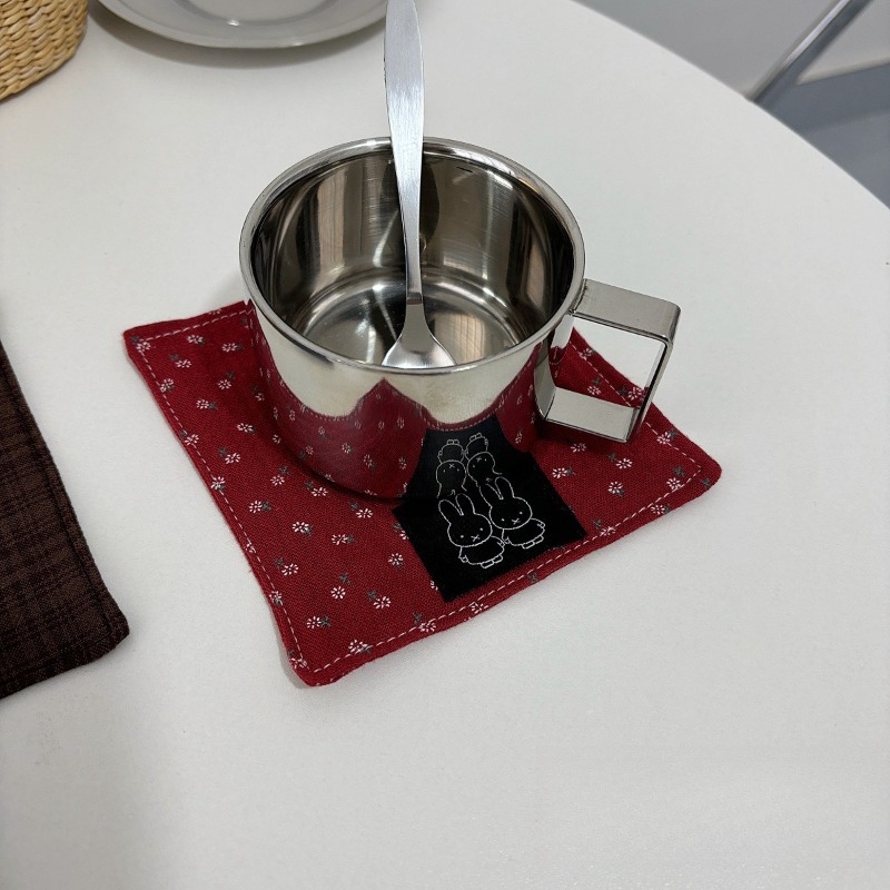 Hot Cute Miffy Series Cloth Co - Coffee Tea ulasan dan harga