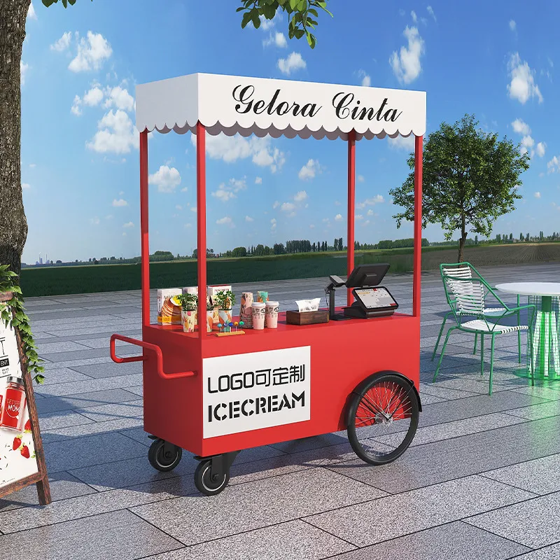 Street Food Truck Trolley Stal - Coffee Tea Vendor ulasan dan harga