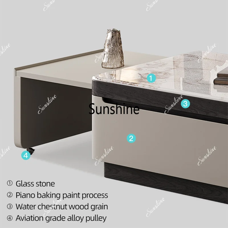 YYModern Expandable Living Roo - Draw Coffee And Tea ulasan dan harga