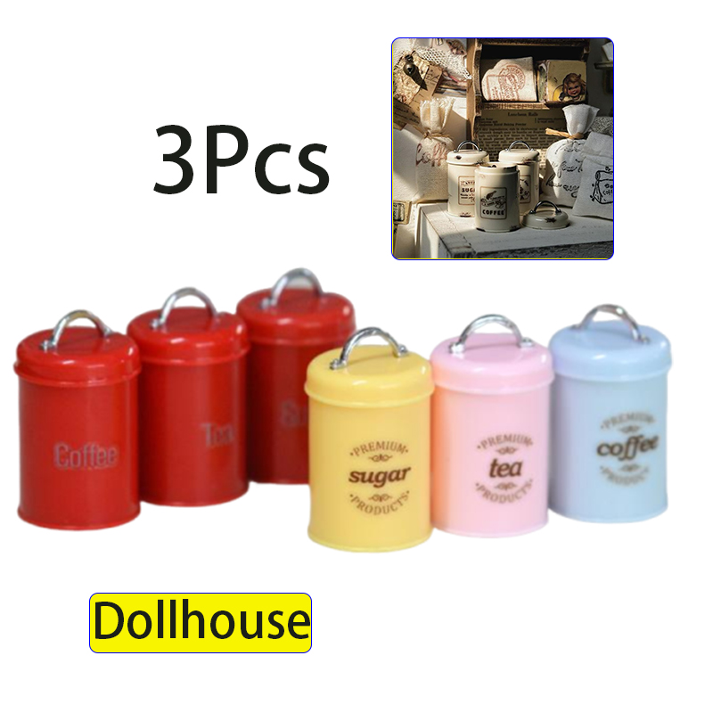 3Pcs Miniature Dollhouse Mini  - Coffee Tea ulasan dan harga