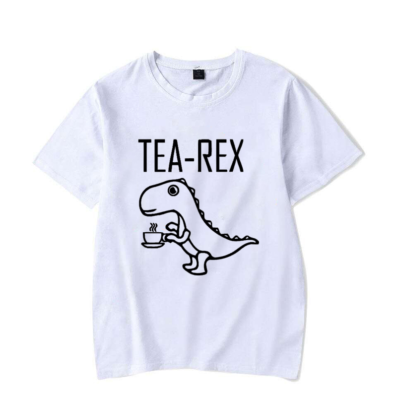 Men Women T-Shirts Tea Rex Fun - Coffee And Tea Lyrics ulasan dan harga