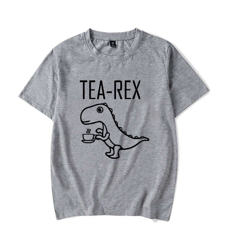 Men Women T-Shirts Tea Rex Fun - Coffee And Tea Lyrics ulasan dan harga