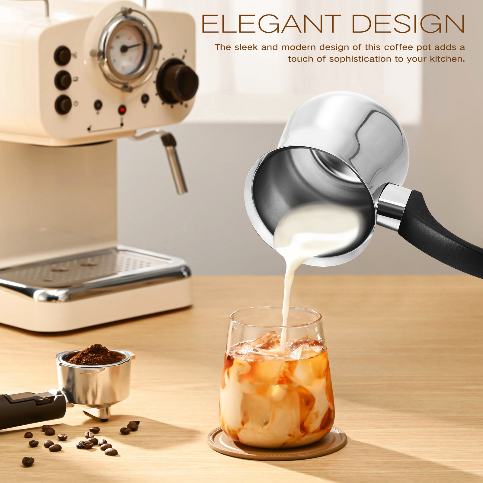 Stainless Steel Turkish Coffee - Coffee Tea Pots ulasan dan harga