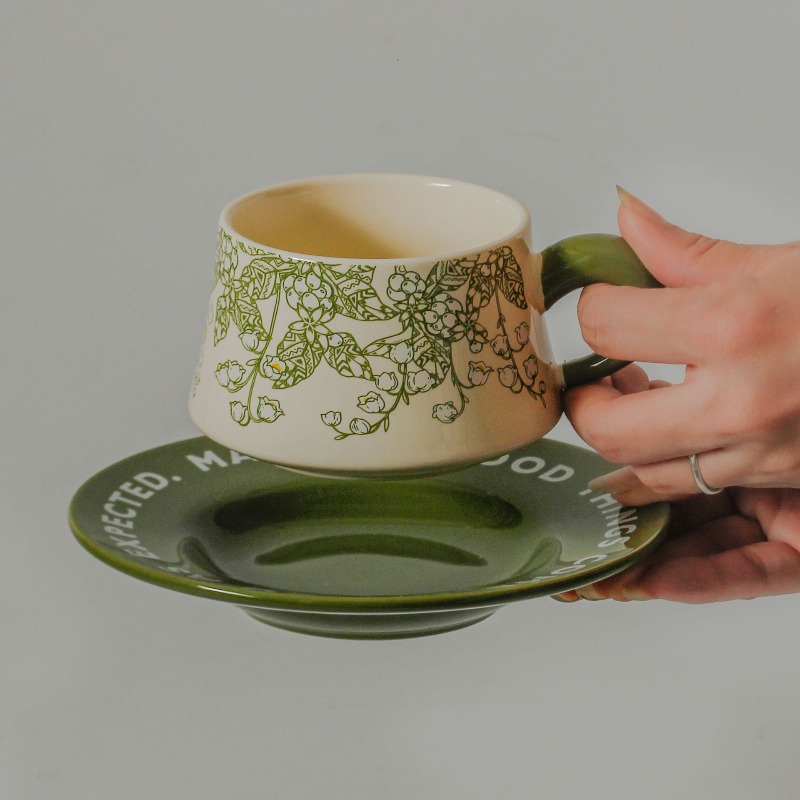 French Retro Style Lily of The - Valley Tea And Coffee ulasan dan harga