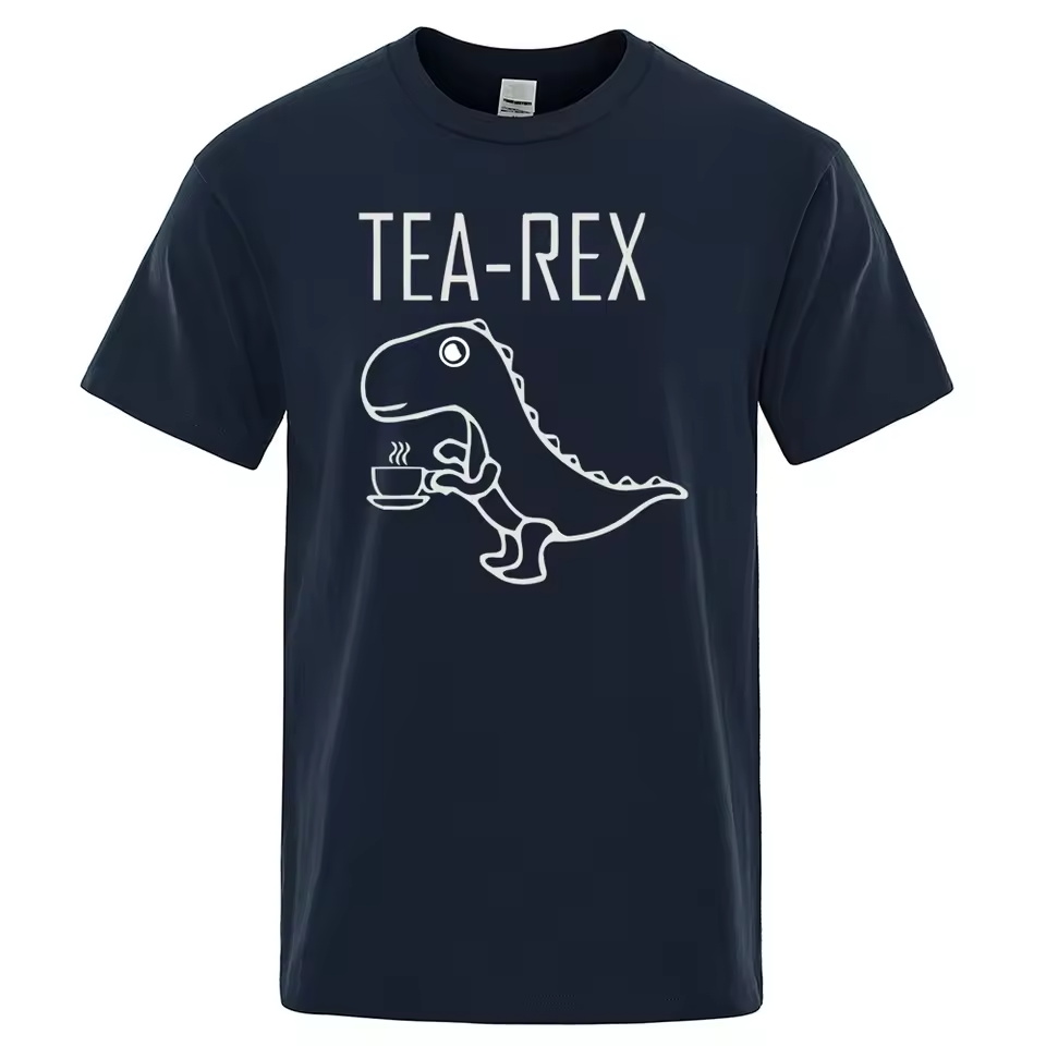 Men Women T-Shirts Tea Rex Fun - Coffee And Tea Lyrics ulasan dan harga