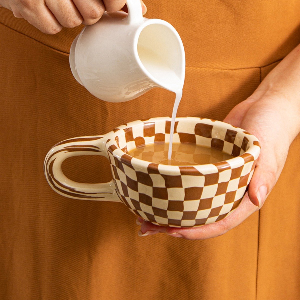 1pc Ceramic Coffee Mug with Wr - Coffee Tea ulasan dan harga