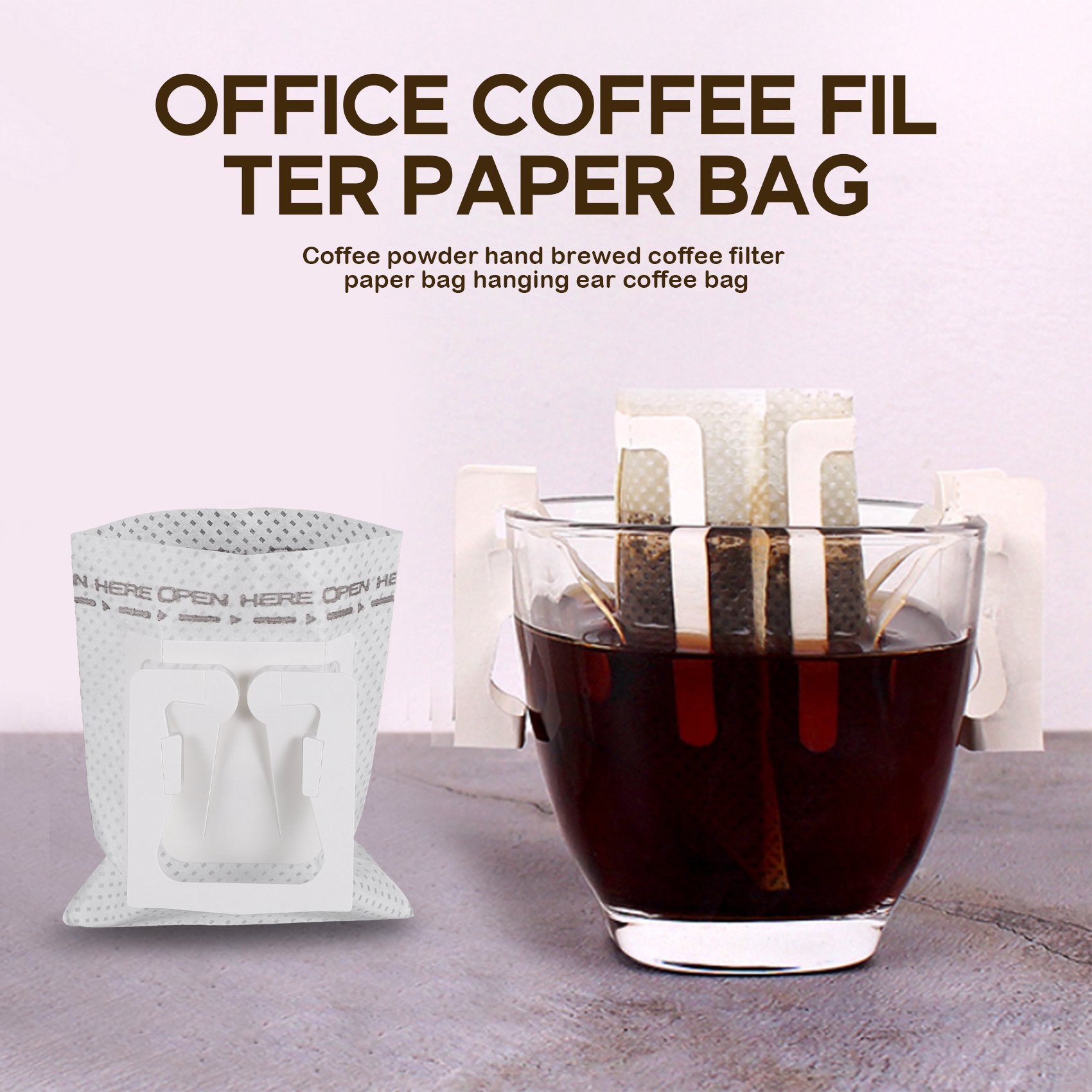 50Pcs / Pack Drip Coffee Filte - Coffee Tea ulasan dan harga
