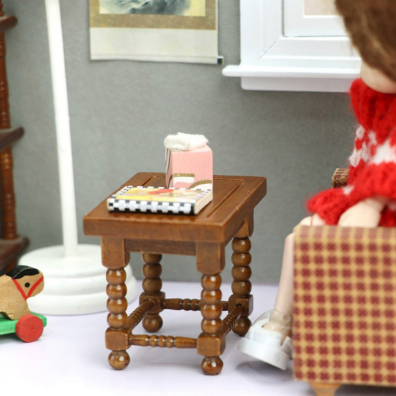 1:12 Dollhouse Miniature Round - Coffee Tea ulasan dan harga