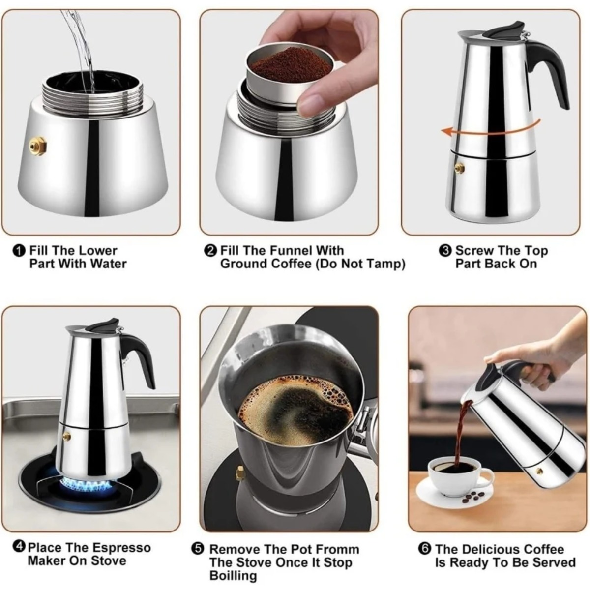 Portable Mocha Coffee Pot Stai - Coffee Tea Pots ulasan dan harga