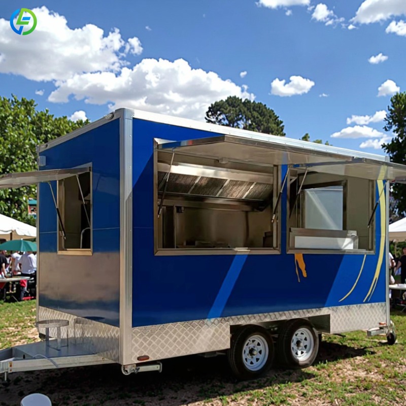 Customized Mobile Food Trailer - Coffee Tea Vendor ulasan dan harga