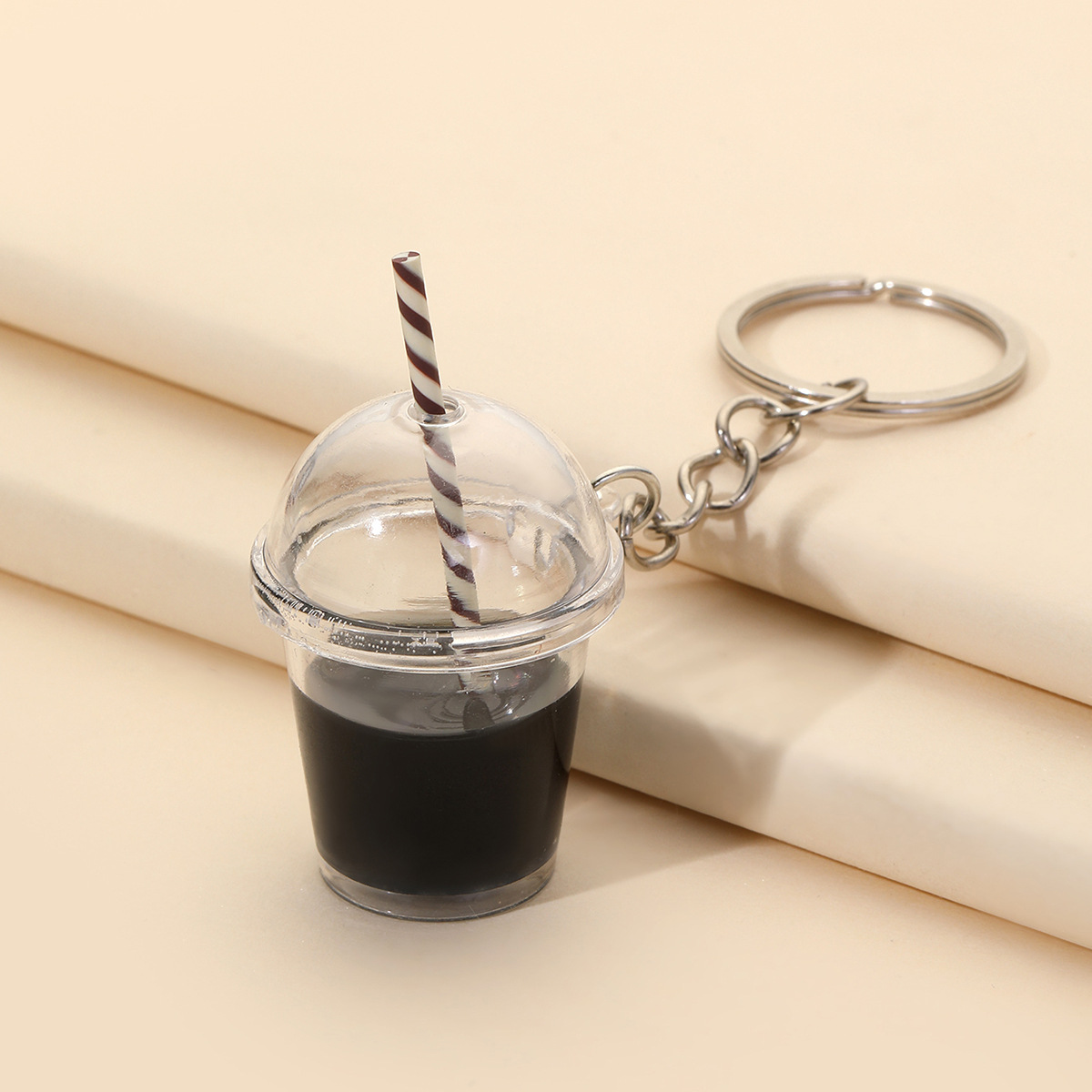 Milk Tea Keychain Liquid Model - Coffee And Tea Lyrics ulasan dan harga