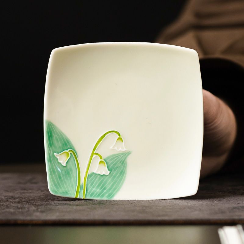 Hand Painted Lily of the Valle - Valley Tea And Coffee ulasan dan harga
