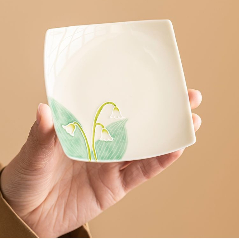 Hand Painted Lily of the Valle - Valley Tea And Coffee ulasan dan harga