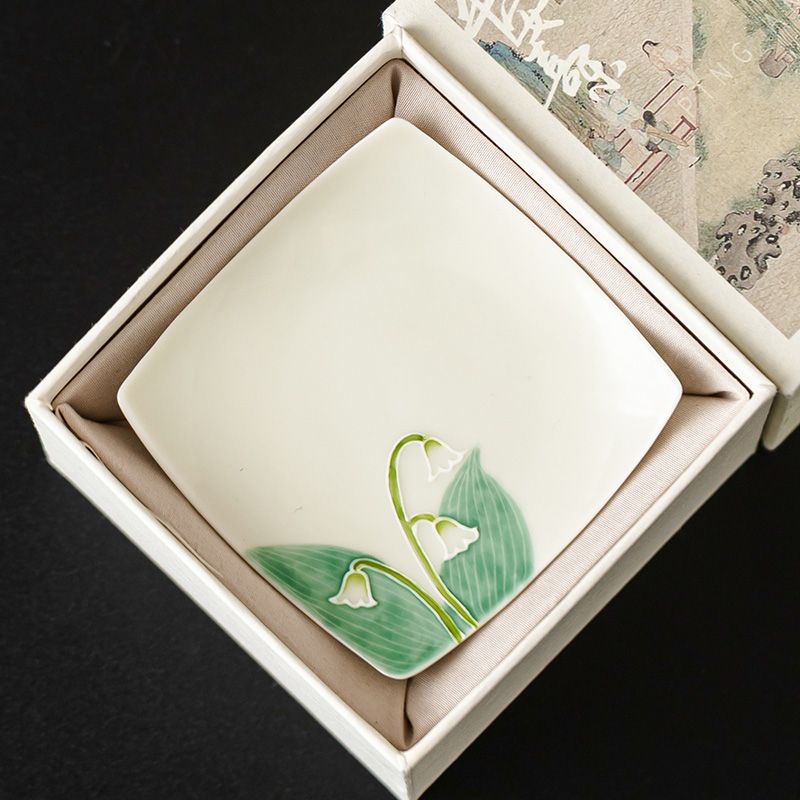 Hand Painted Lily of the Valle - Valley Tea And Coffee ulasan dan harga