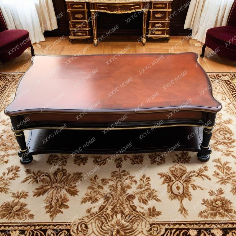 solid wood retro coffee table  - Draw Coffee And Tea ulasan dan harga
