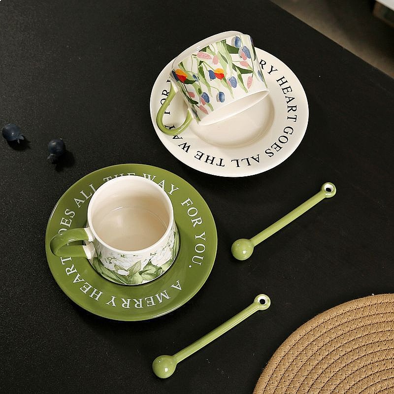 Original Hand Painted Lily of  - Valley Tea And Coffee ulasan dan harga
