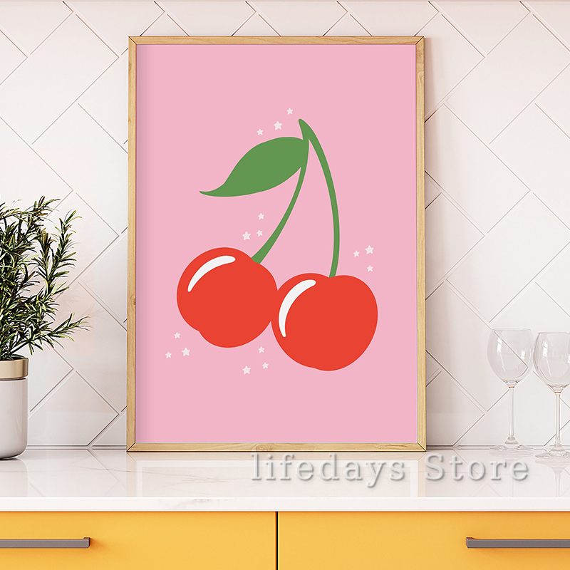 Canvas Painting Colourful Kitc - Coffee And Tea Lyrics ulasan dan harga