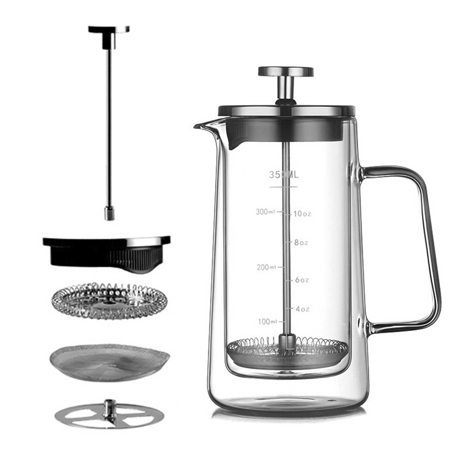 Double Layers French Press Pot - Coffee Tea Pots ulasan dan harga