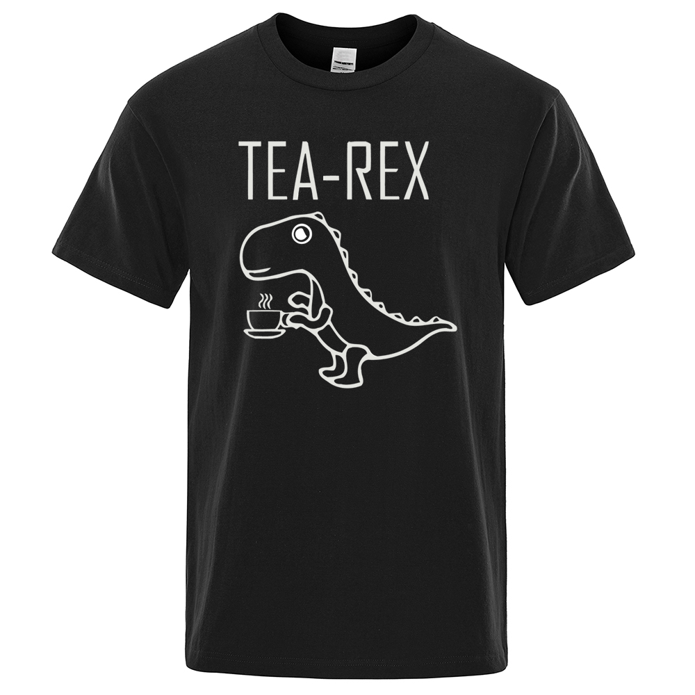 Men Women T-Shirts Tea Rex Fun - Coffee And Tea Lyrics ulasan dan harga