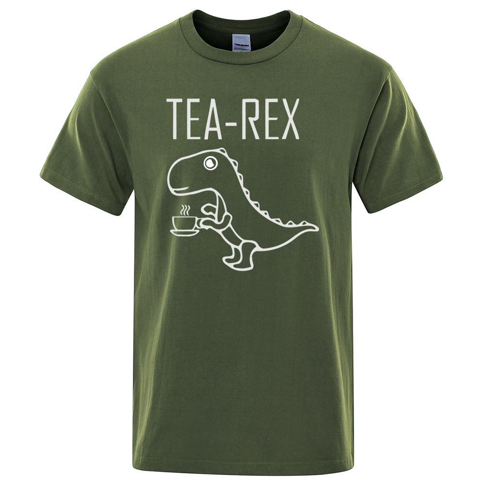 Men Women T-Shirts Tea Rex Fun - Coffee And Tea Lyrics ulasan dan harga