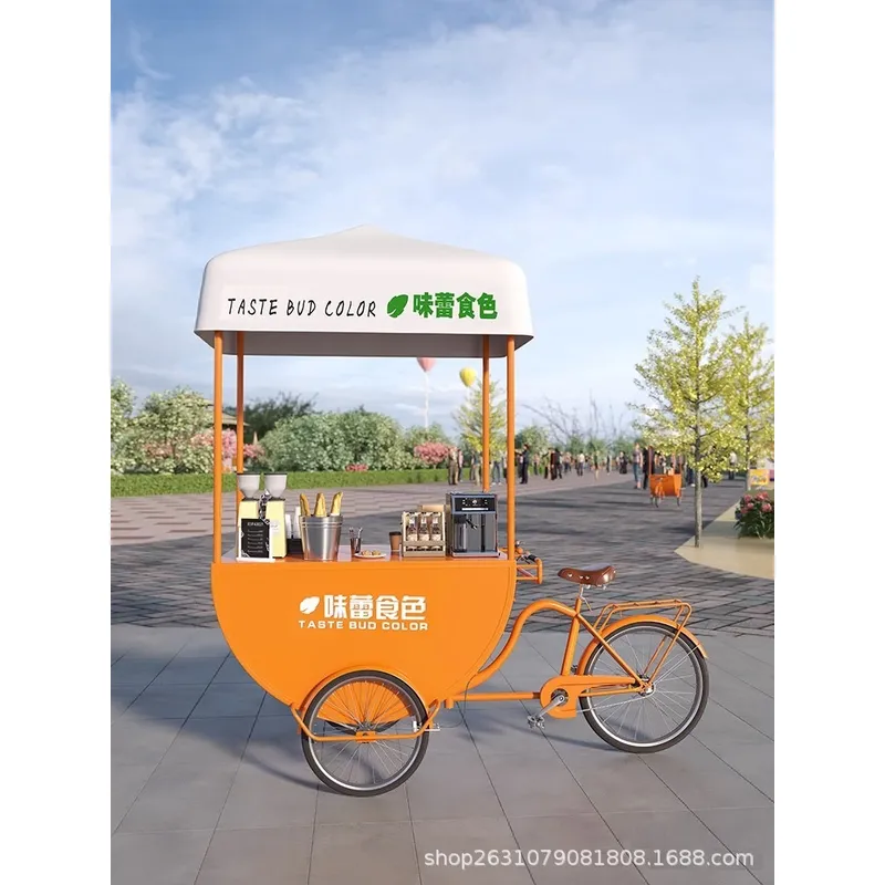 Outdoor Mobile Food Cart Snack - Coffee Tea ulasan dan harga