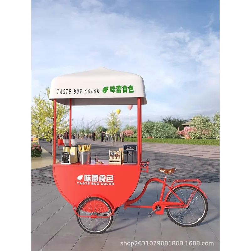 Outdoor Mobile Food Cart Snack - Coffee Tea ulasan dan harga