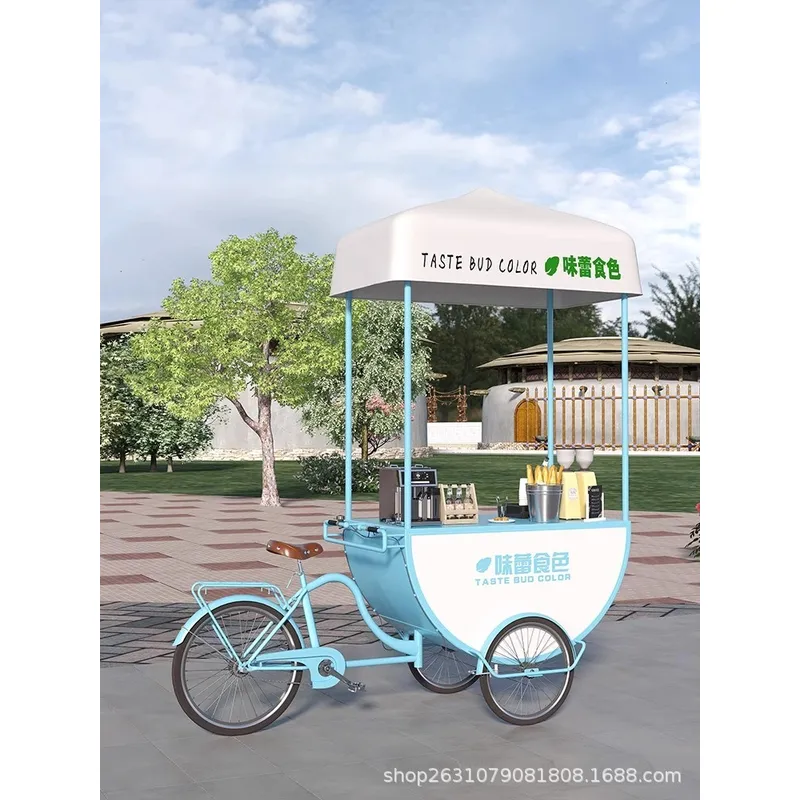 Outdoor Mobile Food Cart Snack - Coffee Tea ulasan dan harga