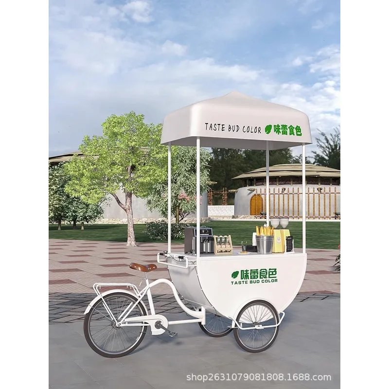 Outdoor Mobile Food Cart Snack - Coffee Tea ulasan dan harga