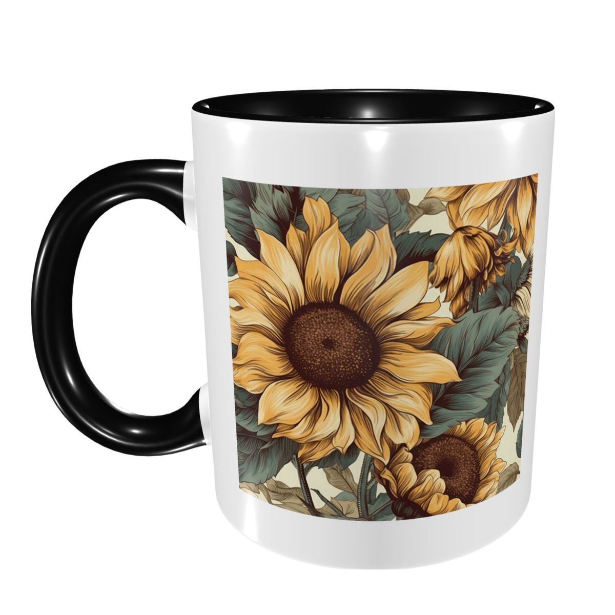 Golden Sunflower Cluster Vinta - Draw Coffee And Tea ulasan dan harga