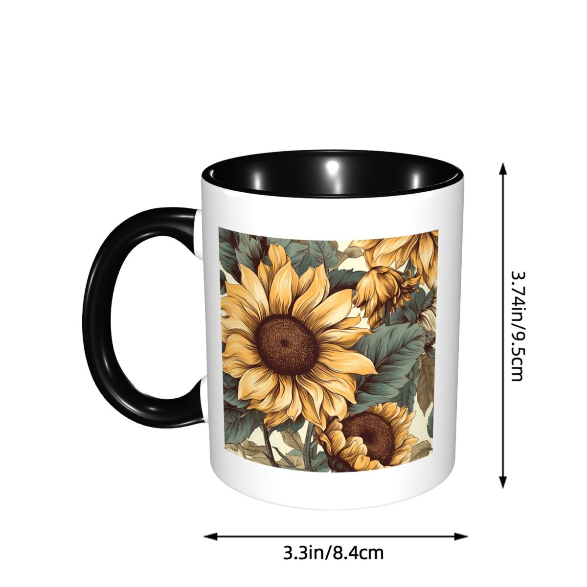 Golden Sunflower Cluster Vinta - Draw Coffee And Tea ulasan dan harga