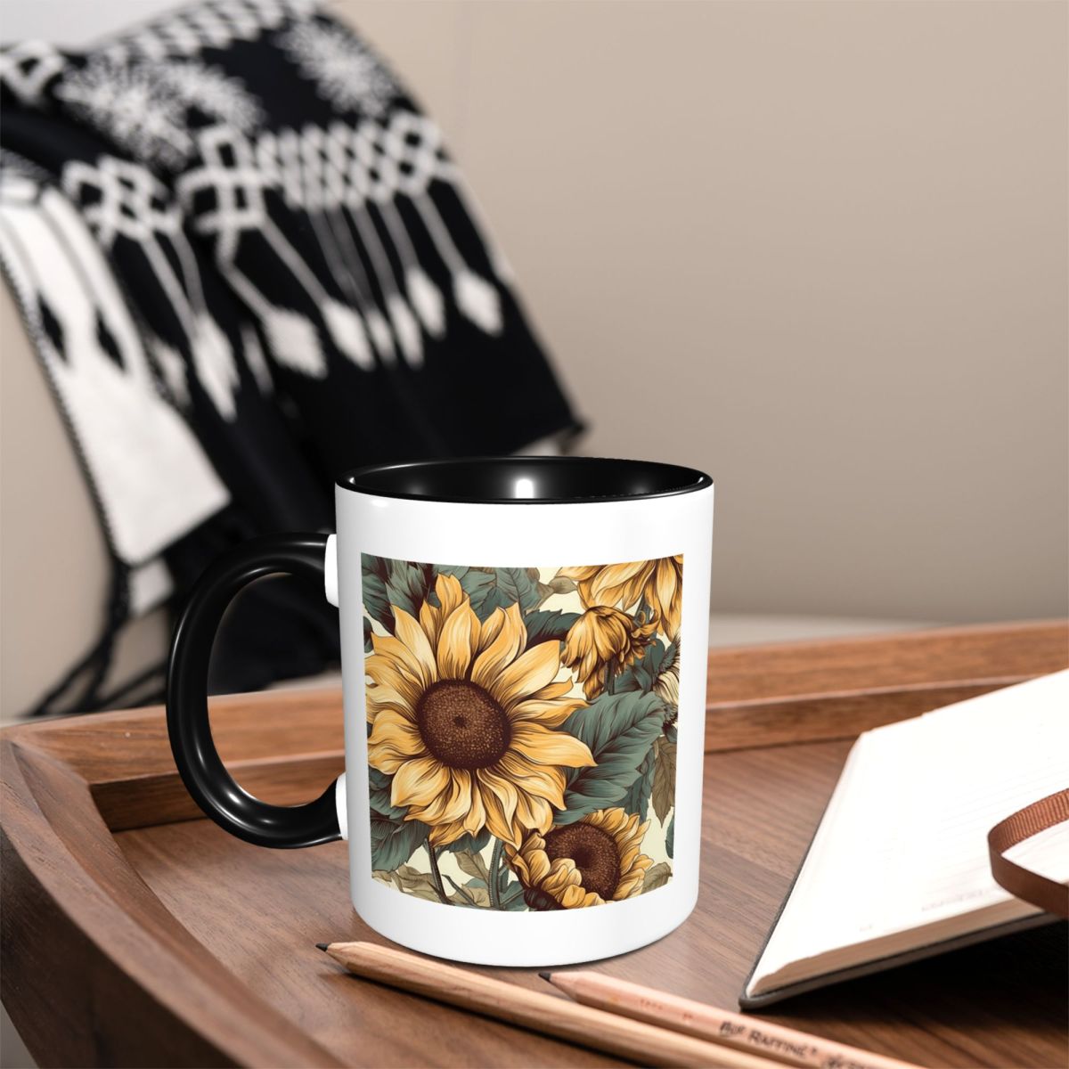 Golden Sunflower Cluster Vinta - Draw Coffee And Tea ulasan dan harga