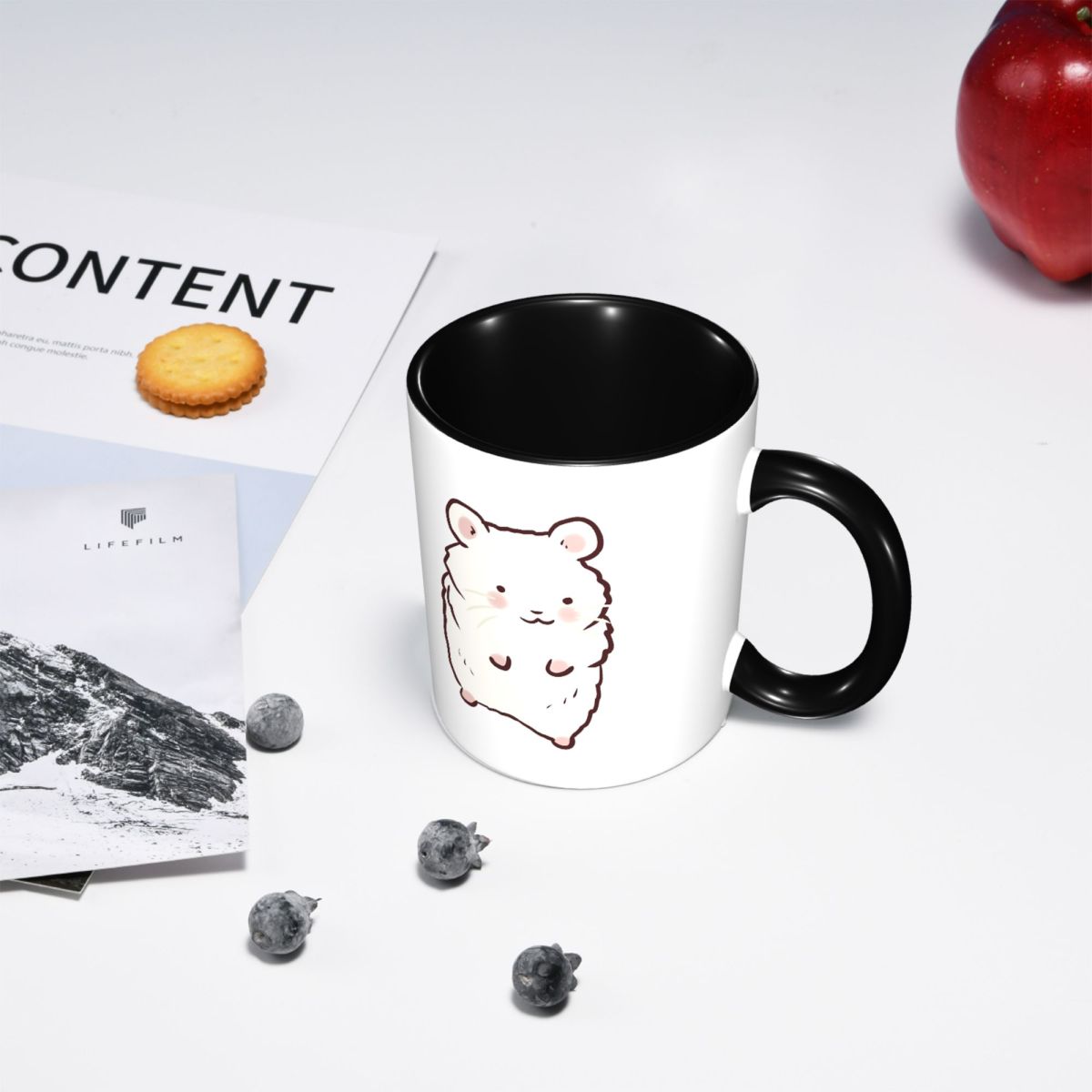 Cute Hamster Drawing Mug Funny - Draw Coffee And Tea ulasan dan harga